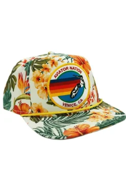 Trucker Hats | Trucker Hats | Aviator Nation SIGNATURE VENICE VINTAGE SAFARI TWILL LOW-RISE TRUCKER