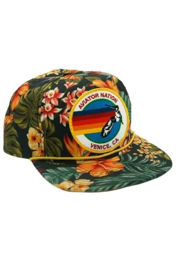 Trucker Hats | Trucker Hats | Aviator Nation SIGNATURE VENICE VINTAGE SAFARI TWILL LOW-RISE TRUCKER