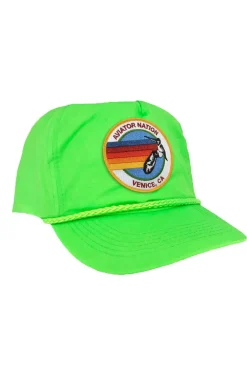 Trucker Hats | Trucker Hats | Aviator Nation SIGNATURE VENICE VINTAGE NYLON TRUCKER HAT VINTAGENYLONTRUCKERHATHATSAviatorNationNEONPINK