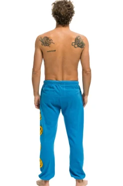 Sweatpants | Aviator Nation SMILEY 2 MENS SWEATPANTS - OCEAN