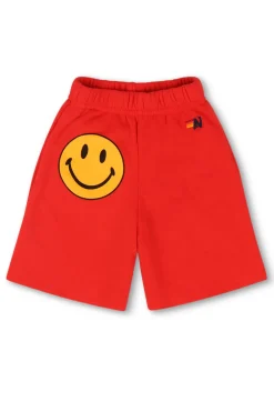 Kid's Shorts | Aviator Nation SMILEY KIDS SWEATSHORTS - RED