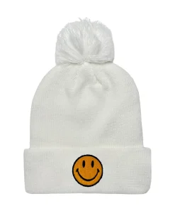 Beanies | Beanie | Aviator Nation SMILEY POM POM RIB BEANIE