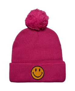 Beanies | Beanie | Aviator Nation SMILEY POM POM RIB BEANIE