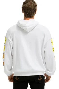 Hoodies | Hoodies | Aviator Nation SMILEY SUNSET RELAXED PULLOVER HOODIE - WHITE