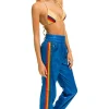 Sweatpants | Aviator Nation 5 STRIPE HI RISE WIND PANT - SNORKEL BLUE SNORKELBLUE