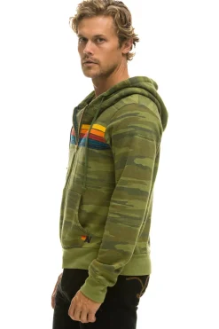 Hoodies | Hoodies | Aviator Nation 5 STRIPE HOODIE - CAMO