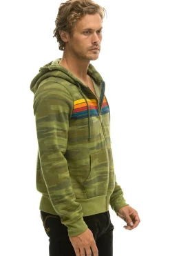 Hoodies | Hoodies | Aviator Nation 5 STRIPE HOODIE - CAMO