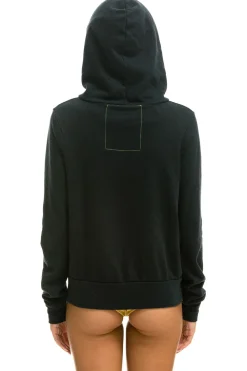 Hoodies | Hoodies | Aviator Nation 5 STRIPE HOODIE - CHARCOAL // GREY STRIPES CHARCOAL//GREYSTRIPES