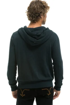 Hoodies | Hoodies | Aviator Nation 5 STRIPE HOODIE - CHARCOAL // BLUE CHARCOAL//BLUE