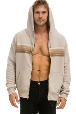 Hoodies | Hoodies | Aviator Nation 5 STRIPE HOODIE - SAND // TAN SAND//TAN