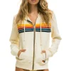Hoodies | Hoodies | Aviator Nation 5 STRIPE HOODIE - VINTAGE WHITE VINTAGEWHITE