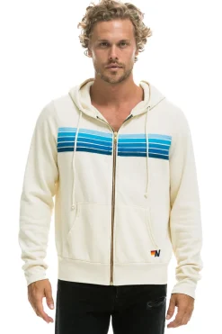 Hoodies | Hoodies | Aviator Nation 5 STRIPE HOODIE - VINTAGE WHITE // BLUE VINTAGEWHITE//BLUE