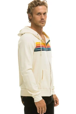 Hoodies | Hoodies | Aviator Nation 5 STRIPE HOODIE - VINTAGE WHITE VINTAGEWHITE
