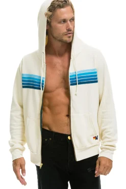 Hoodies | Hoodies | Aviator Nation 5 STRIPE HOODIE - VINTAGE WHITE // BLUE VINTAGEWHITE//BLUE