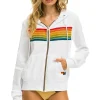 Hoodies | Hoodies | Aviator Nation 6 STRIPE HOODIE -  WHITE // SERAPE WHITE//SERAPE
