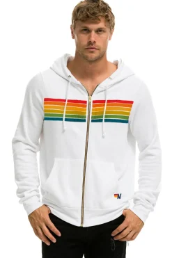 Hoodies | Hoodies | Aviator Nation 6 STRIPE HOODIE -  WHITE // SERAPE WHITE//SERAPE