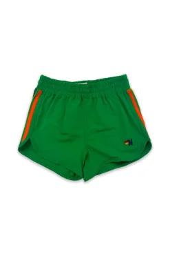 Kid's Swim | Kid's Shorts | Aviator Nation 5 STRIPE KIDS FLEX JOGGER SHORT - KELLY GREEN KELLYGREEN