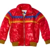 Kid's Outerwear | Aviator Nation 5 STRIPE KIDS TRAVELER JACKET - CHERRY GLOSSY CHERRYGLOSSY