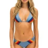 Swim Bottoms | Aviator Nation 5 STRIPE SCRUNCH BIKINI BOTTOMS - ISLANDA