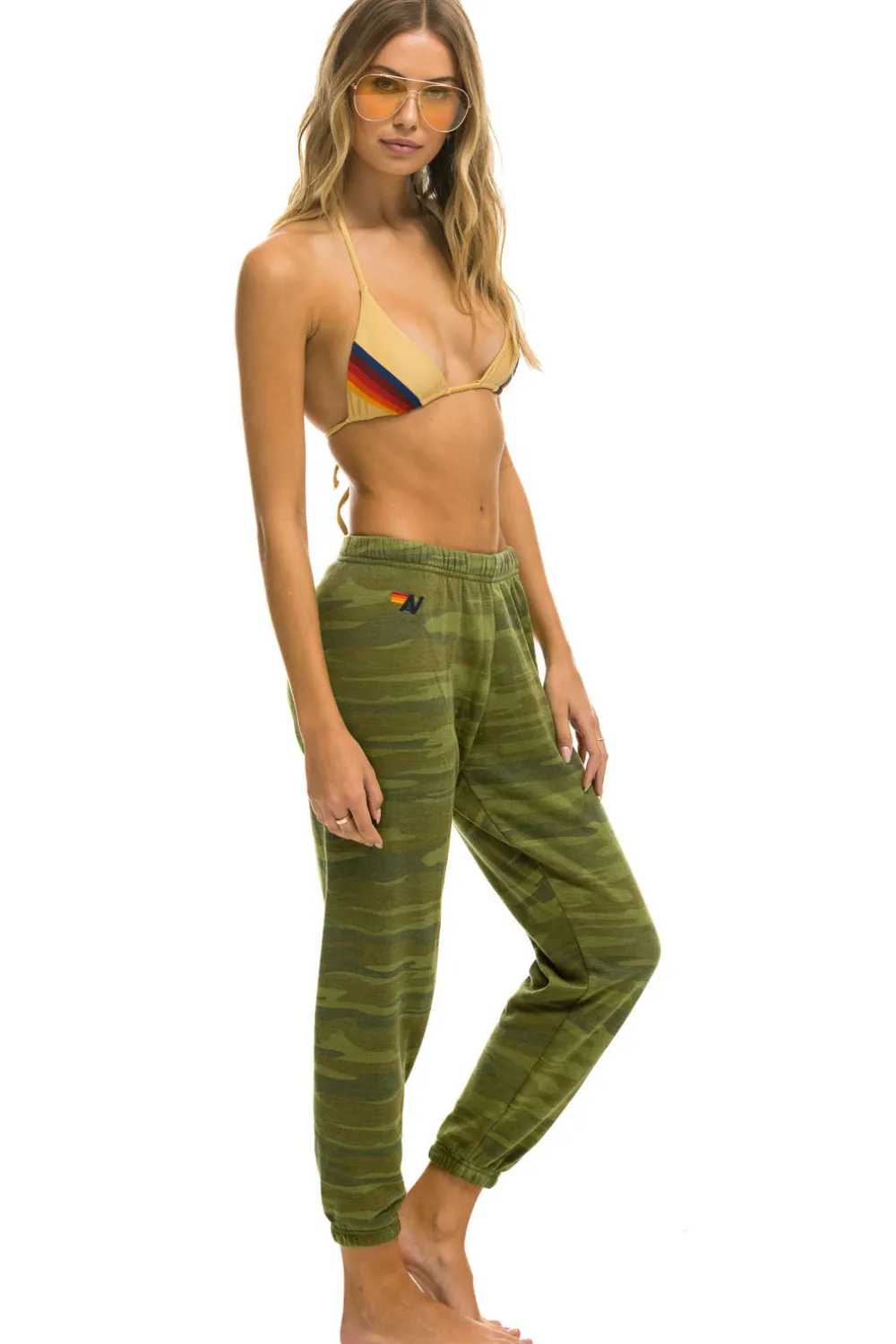 Sweatpants | Aviator Nation 5 STRIPE SWEATPANTS - CAMO