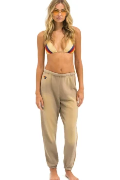 Sweatpants | Aviator Nation 5 STRIPE SWEATPANTS - FADED TAN FADEDTAN