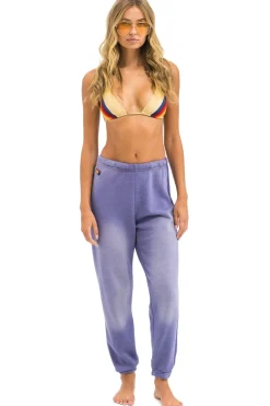 Sweatpants | Aviator Nation 5 STRIPE SWEATPANTS - FADED GRAPE FADEDGRAPE