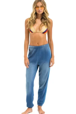 Sweatpants | Aviator Nation 5 STRIPE SWEATPANTS - FADED WATER FADEDWATER