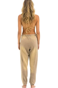 Sweatpants | Aviator Nation 5 STRIPE SWEATPANTS - FADED TAN FADEDTAN