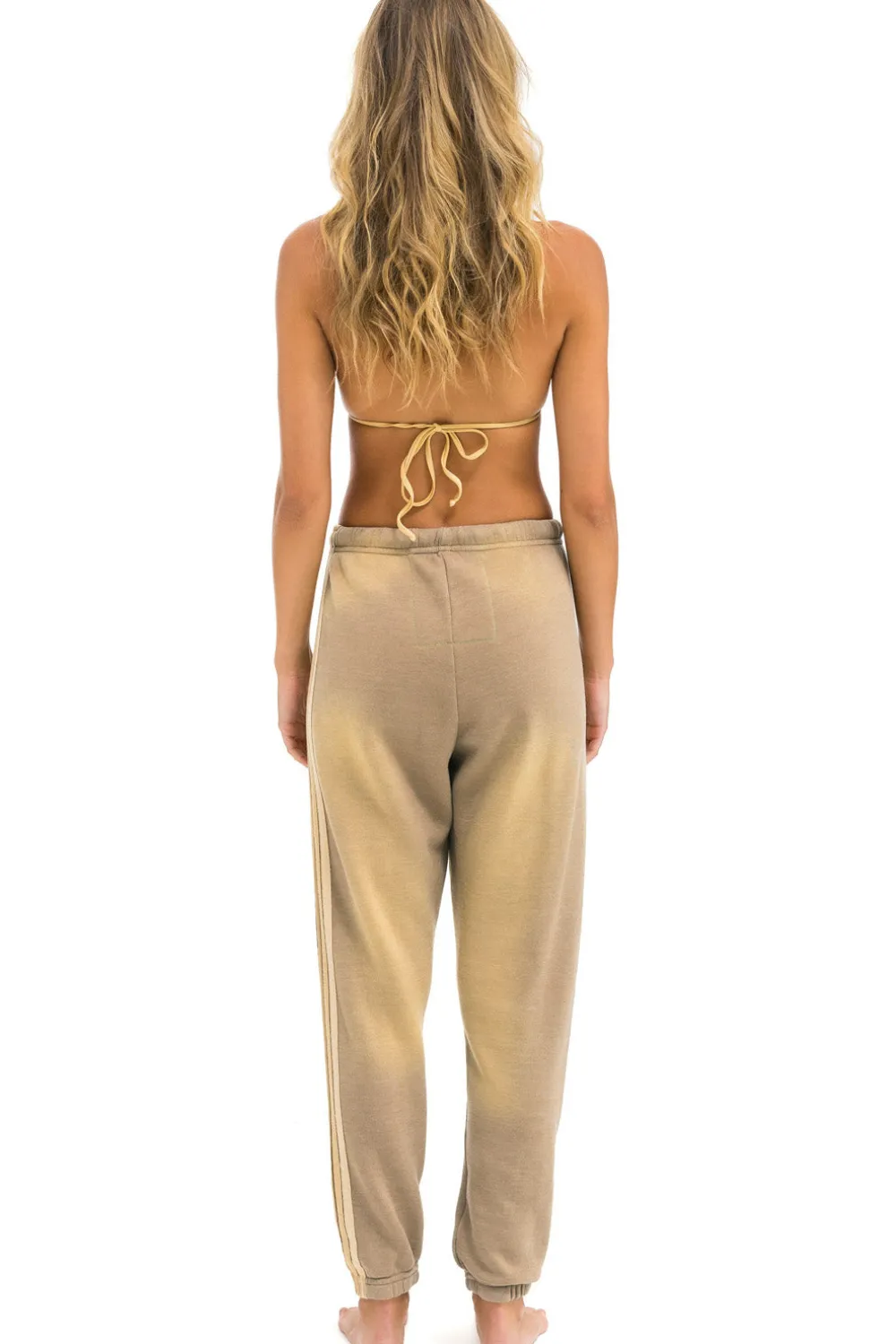 Sweatpants | Aviator Nation 5 STRIPE SWEATPANTS - FADED TAN FADEDTAN