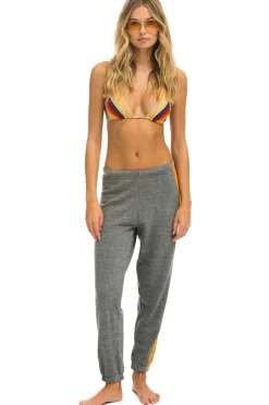 Sweatpants | Aviator Nation 5 STRIPE SWEATPANTS - HEATHER GREY 2 HEATHERGREY2