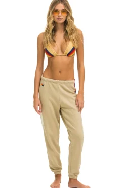 Sweatpants | Aviator Nation 5 STRIPE SWEATPANTS - SAND // USA SAND//USA