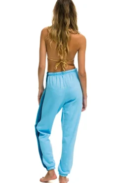 Sweatpants | Aviator Nation 5 STRIPE SWEATPANTS - SKY // BLUE SKY//BLUE