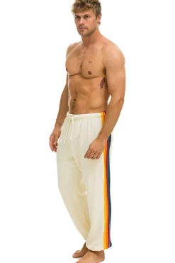 Sweatpants | Aviator Nation 5 STRIPE SWEATPANTS - VINTAGE WHITE VINTAGEWHITE