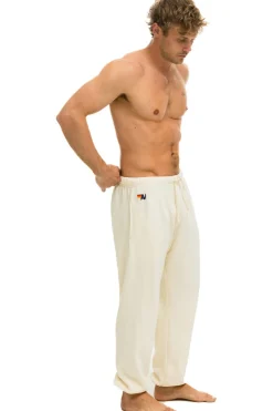 Sweatpants | Aviator Nation 5 STRIPE SWEATPANTS - VINTAGE WHITE VINTAGEWHITE