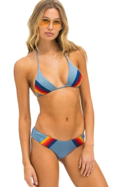 Swim Tops | Aviator Nation 5 STRIPE TRIANGLE BIKINI TOP - ISLANDA