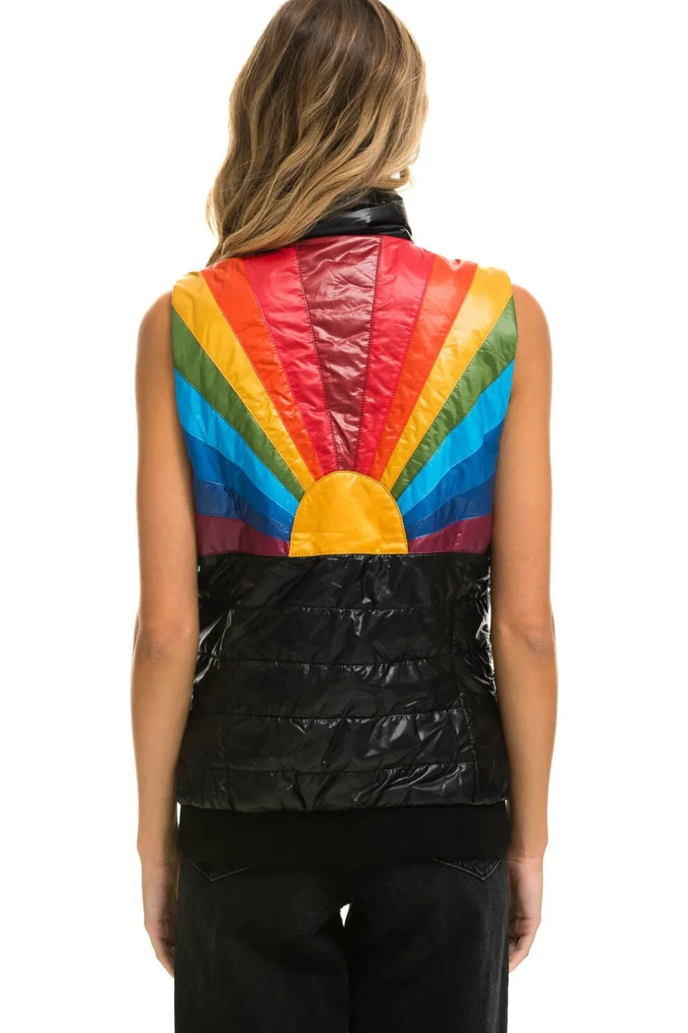 Vests | Aviator Nation SUNBURST VEST - GLOSSY BLACK GLOSSYBLACK