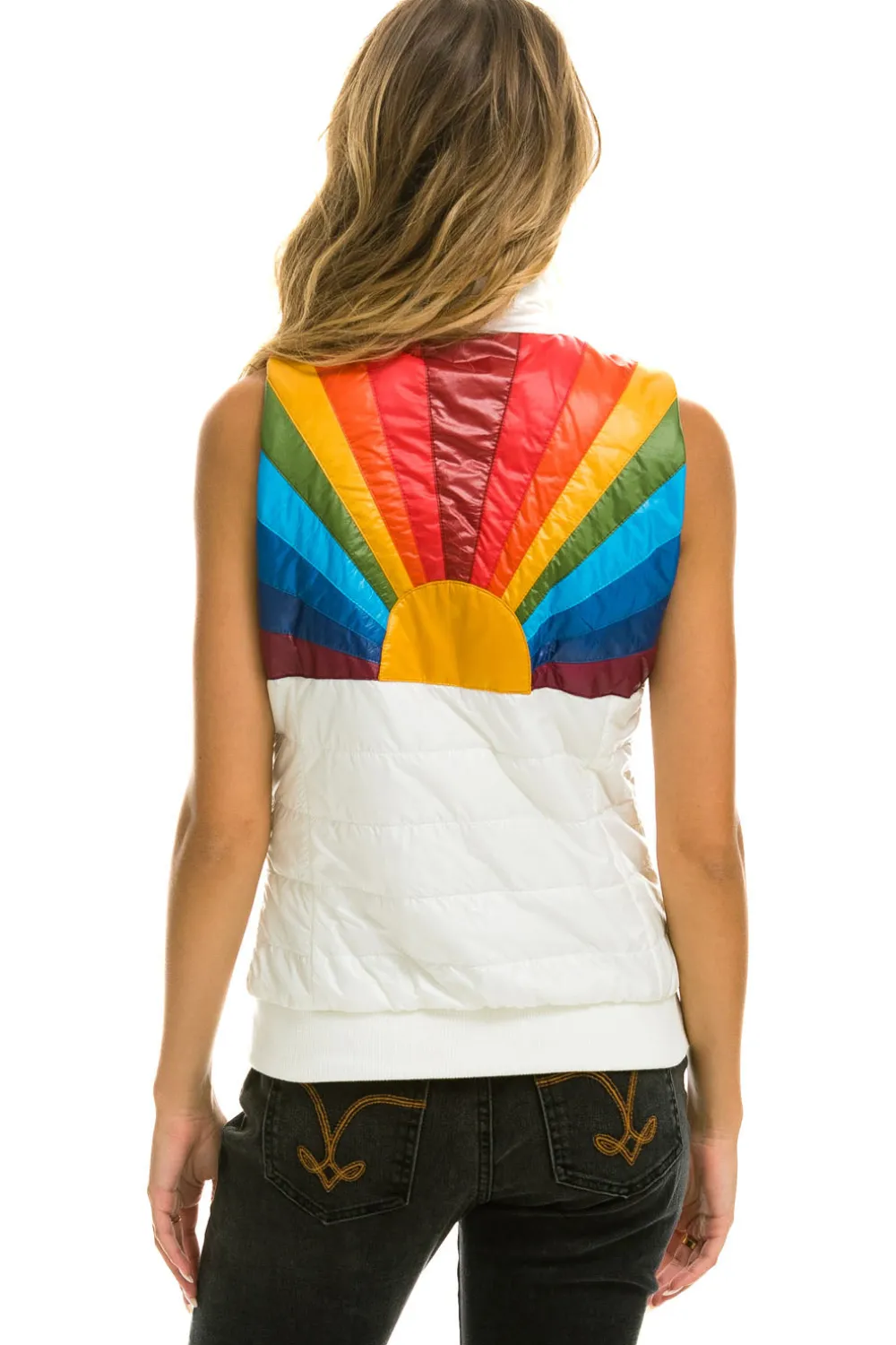Vests | Aviator Nation SUNBURST VEST - GLOSSY WHITE GLOSSYWHITE