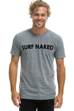 Tees | Tees | Aviator Nation SURF NAKED TEE - HEATHER GREY HEATHERGREY
