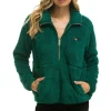 Teddy Jackets | Teddy Jackets | Aviator Nation TEDDY UNISEX HALF ZIP JACKET - AMAZON