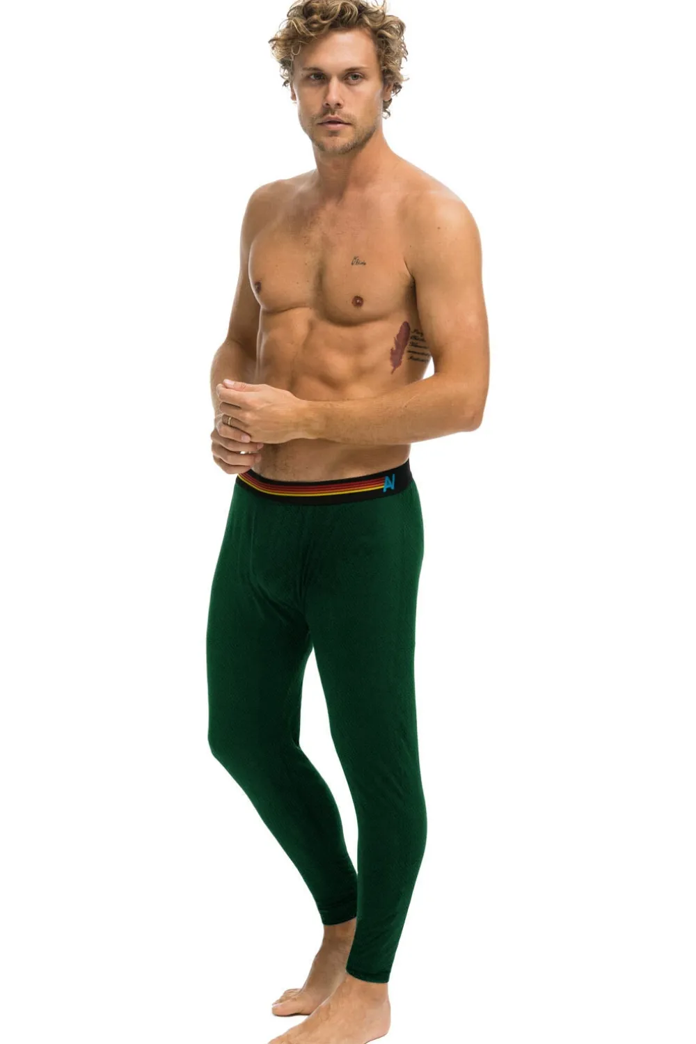 Base Layers | Aviator Nation THERMAL BASE LAYER BOTTOM - FOREST