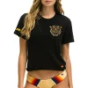 Boyfriend Tees | Tees | Aviator Nation TIGER PRINT BOYFRIEND TEE - BLACK