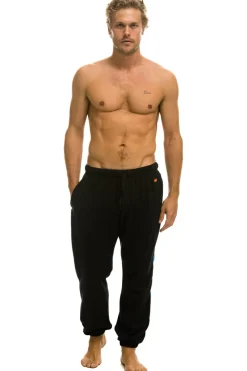 Sweatpants | Aviator Nation TIGER STRIPE SWEATPANTS - BLACK // BLUE TIGER BLACK//BLUETIGER