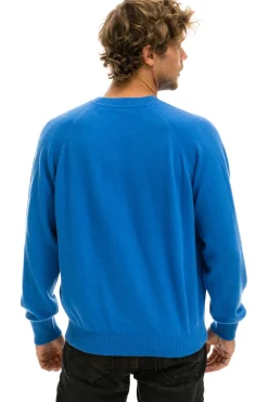 Sweatshirts | Aviator Nation UNISEX BOLT CASHMERE LIGHT SWEATER - VINTAGE BLUE // BLUE BOLT VINTAGEBLUE//BLUEBOLT