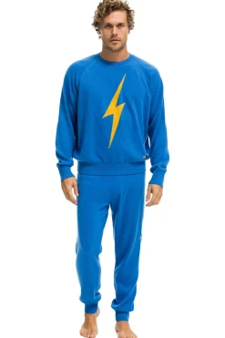 Sweatshirts | Aviator Nation UNISEX BOLT CASHMERE LIGHT SWEATER - VINTAGE BLUE // BLUE BOLT VINTAGEBLUE//BLUEBOLT