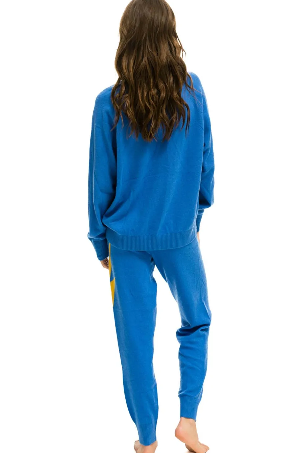 Sweatshirts | Aviator Nation UNISEX BOLT CASHMERE LIGHT SWEATER - VINTAGE BLUE // BLUE BOLT VINTAGEBLUE//BLUEBOLT