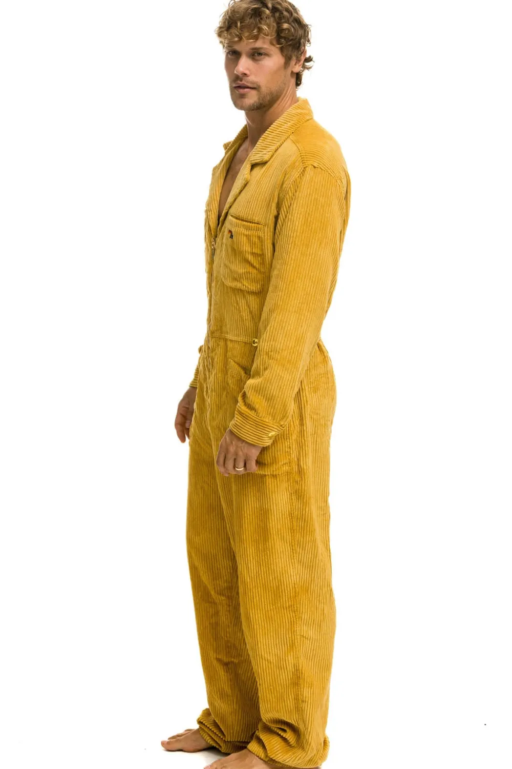 Flight Suits | Flight Suits | Aviator Nation UNISEX CORDUROY FLIGHT SUIT - HONEY