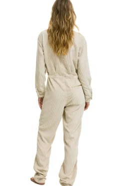 Flight Suits | Flight Suits | Aviator Nation UNISEX CORDUROY FLIGHT SUIT - VINTAGE WHITE VINTAGEWHITE
