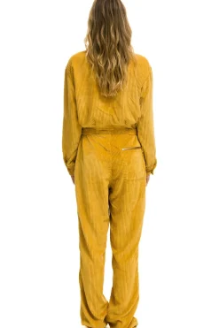 Flight Suits | Flight Suits | Aviator Nation UNISEX CORDUROY FLIGHT SUIT - HONEY