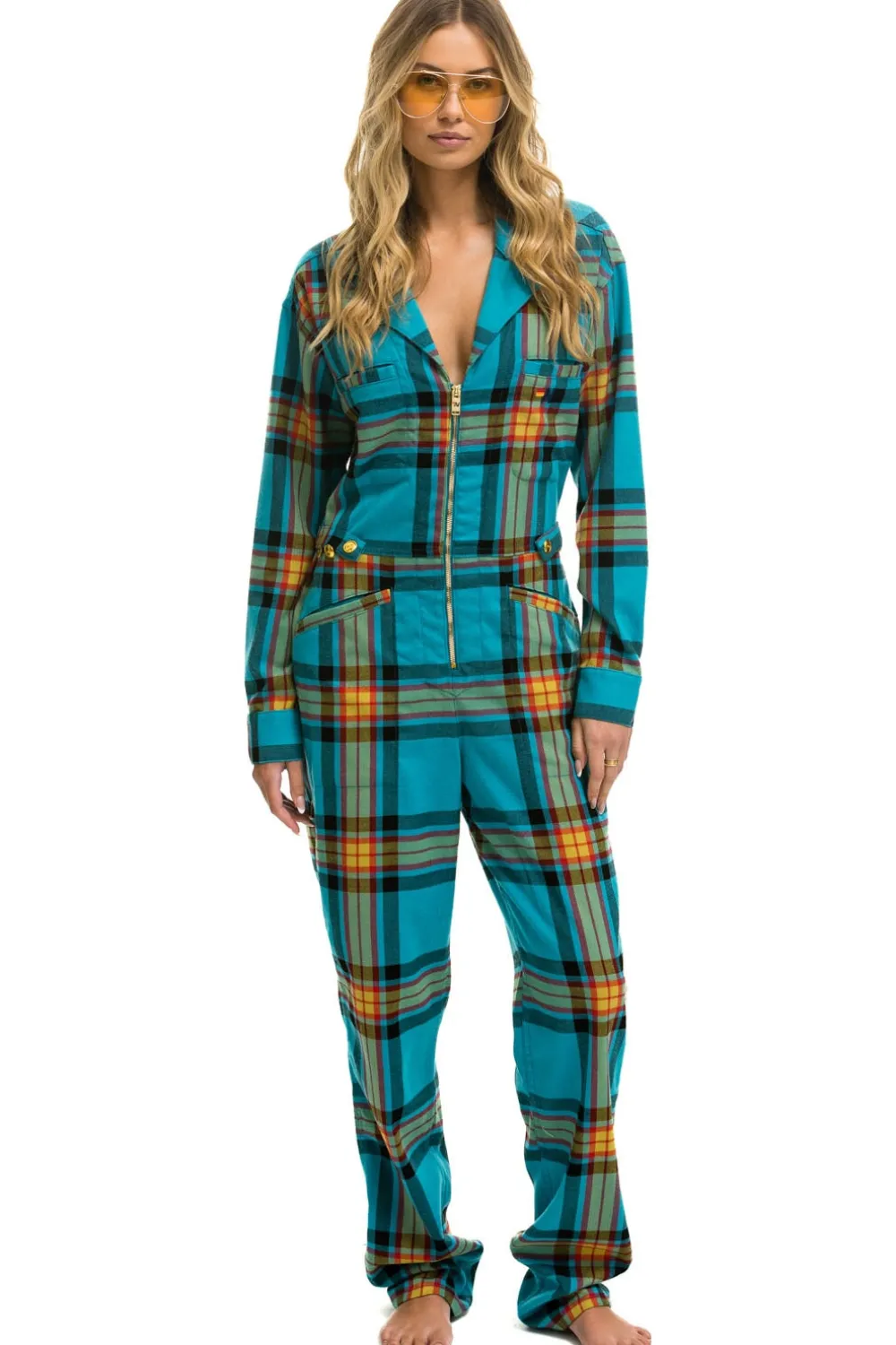 Flight Suits | Flight Suits | Aviator Nation UNISEX PLAID FLIGHT SUIT - JACKSON PLAID JACKSONPLAID