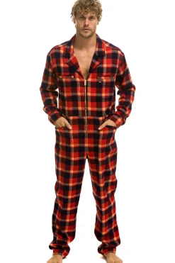 Flight Suits | Flight Suits | Aviator Nation UNISEX PLAID FLIGHT SUIT - RUGBY PLAID RUGBYPLAID